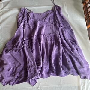 DKNY Purple Pleated Skirt